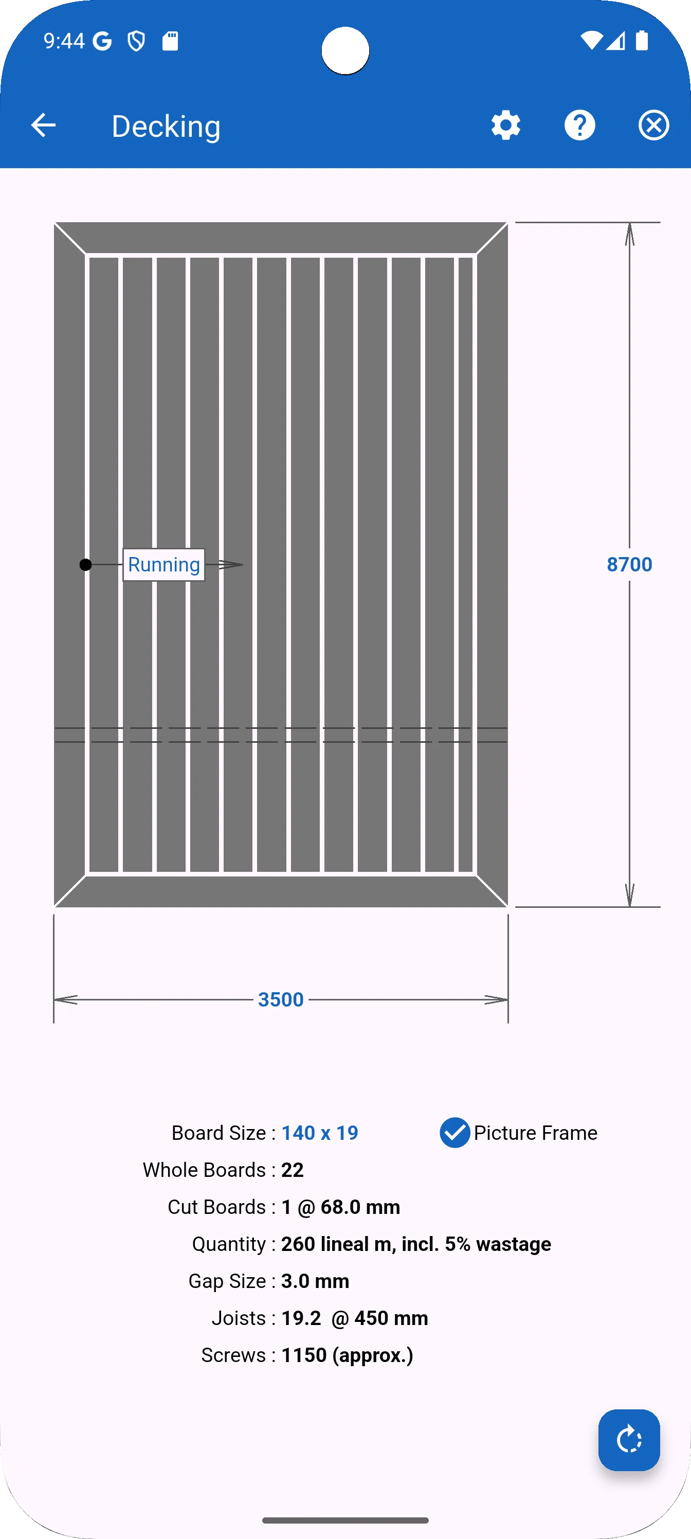 Carpentry Calculator screenshot