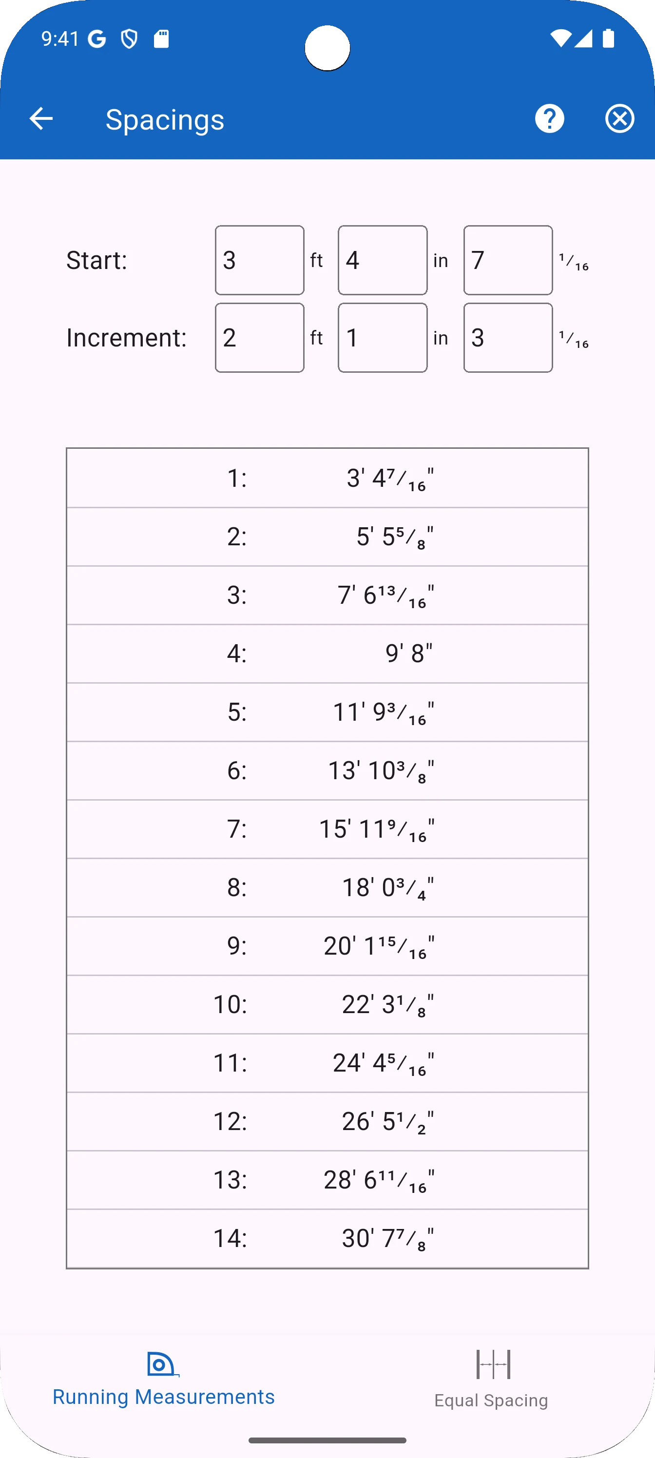 Carpentry Calculator screenshot