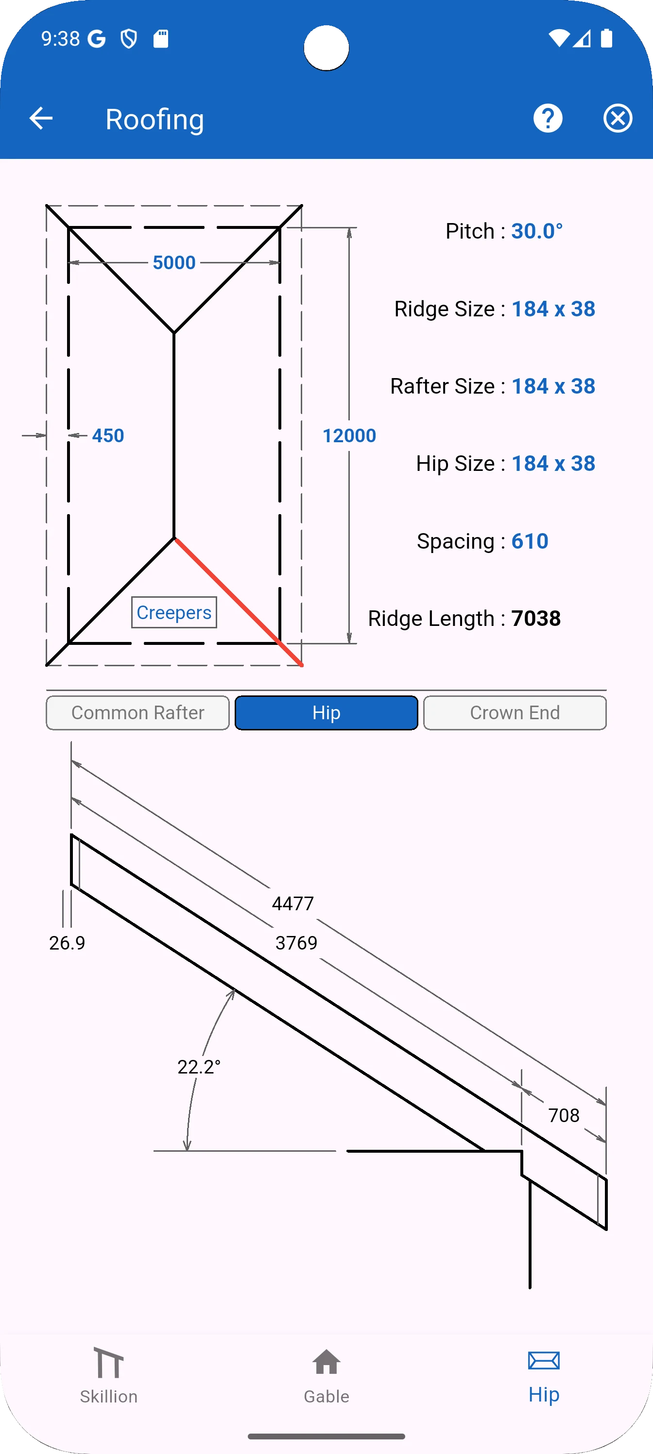 Carpentry Calculator screenshot
